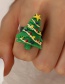 Fashion Christmas Tree Resin Santa Elk Christmas Tree Stud Earrings
