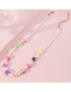 Fashion Color Geometric Clay Fruit Rice Bead Necklace