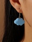 Fashion Color-2 Resin Cloud Rainbow Asymmetrical Stud Earrings