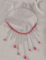 Fashion Black Water Drop Rice Beads Tassel Necklace