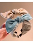 Fashion Khaki Bow Houndstooth Color Matching Three-dimensional Bow Headband