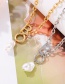 Fashion Silver Color Alphabet Pearl Necklace