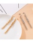 Fashion Gold Color Geometric Chain Tassel Earrings