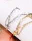 Fashion Silver Color Titanium Steel Heart-shaped Bracelet