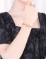 Fashion Gold Color Metal Hollow Ecg Ot Buckle Bracelet