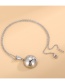 Fashion Steel Color Stainless Steel Round Bead Necklace And Earring Set