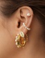Fashion Pearl Alloy C-shaped Pearl Earrings