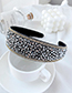 Fashion White Alloy Diamond-studded Broad-brimmed Headband
