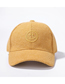 Fashion Beige Smiley Embroidered Baseball Cap