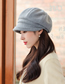 Fashion Pink Curled Octagonal Beret