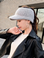 Fashion Black Letter Embroidery Empty Top Knitted Hat