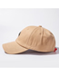 Fashion Milky White Three-dimensional Letter Embroidery Cap