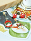 Fashion Christmas Tree Santa Claus Christmas Tree Snowman Asymmetrical Earrings