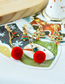 Fashion Snowman Snowman Snowflake Christmas Tree Asymmetrical Earrings