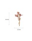 Fashion Gold Color Alloy Flower Brooch