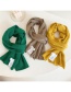 Fashion Beige Knitted Patch Long Scarf