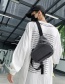 Fashion Black Large Capacity Canvas Belt Bag