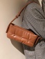 Fashion Brown Soft Leather Large Capacity Shoulder Bag