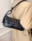Fashion Black Soft Leather Large Capacity Shoulder Bag