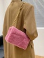 Fashion Black Square Flap Plush Shoulder Bag