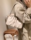 Fashion Black Pu Pleated Shoulder Bag