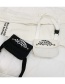 Fashion White Canvas Letter Flap Belt Bag