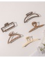 Fashion Hanger Milk Coffee Alloy Spray Paint Frosted Gripper