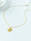 Fashion Gold Titanium Steel Imps Necklace