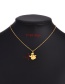 Fashion Gold Titanium Steel Imps Necklace
