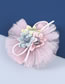 Fashion Purple Alloy Fabric Lace Flower Hairpin