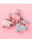 Fashion Pink Alloy Fabric Lace Rabbit Hairpin