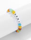 Fashion Color Mixing Acrylic Letter Beaded Bracelet