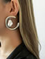 Fashion White K Imitation Pearl C-shaped Earrings