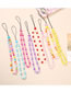 Fashion Color Cartoon Five-pointed Star Beaded Mobile Phone Lanyard