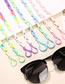 Fashion Purple Color Plastic Color Matching Chain Twist Glasses Chain
