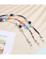 Fashion Black Dice Glasses Chain Colorful Rice Beads Beaded Dice Halter Glasses Chain
