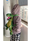 Fashion Green Children's Plush Dinosaur Backpack