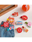 Fashion Peace And Joy Text Embroidery Hairpin Fabric Hairpin