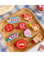 Fashion Peace And Joy Text Embroidery Hairpin Fabric Hairpin