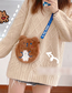Fashion Happy Bear Plush With Lanyard Water Injection Hot Water Bottle