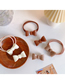 Fashion Coffee Color Bow Hairpin Acrylic Bow Hairpin