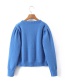 Fashion Blue Cat Pullover Sweater