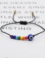 Fashion Black-2 Glass Beads Eye Bracelet