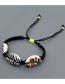 Fashion Black Leopard Shell Braided Bracelet