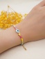 Fashion Color Round Eye Star Rice Bead Bracelet