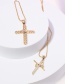 Fashion 5# Micro Zirconium Cross Necklace