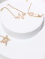Fashion Lightning Alloy Inlaid Zirconium Pull-out Pin Lightning Five-pointed Star Bracelet