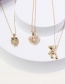 Fashion Bear Alloy Bear Love Owl Necklace