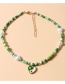 Fashion Green Dripping Love Tai Chi Beaded Necklace