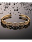 Fashion Leopard Metal Geometric Bracelet